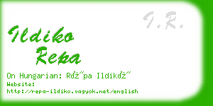 ildiko repa business card